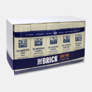 The Brick Soap Bar Collection - 5-Pack pH Balanced Soap - All Fragrance Set