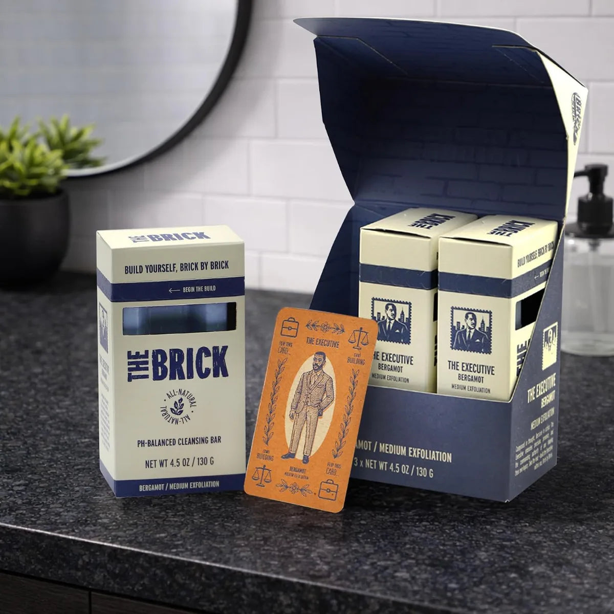 The Brick pH Balanced Soap Bar - The Executive (3-Pack)