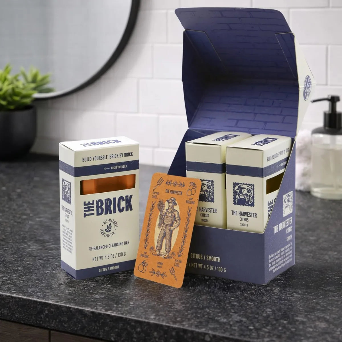 The Brick pH Balanced Soap Bar - The Harvester (3-Pack)