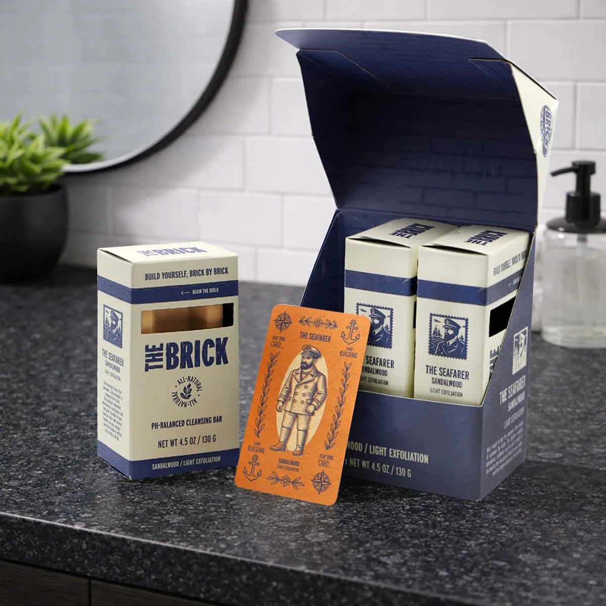 The Brick pH Balanced Soap Bar - The Seafarer (3-Pack)
