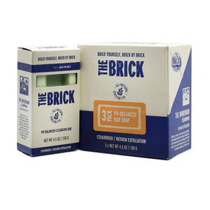 The Brick pH Balanced Soap Bar - The Woodsman (3-Pack)